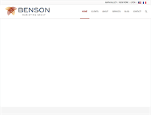 Tablet Screenshot of bensonmarketing.com